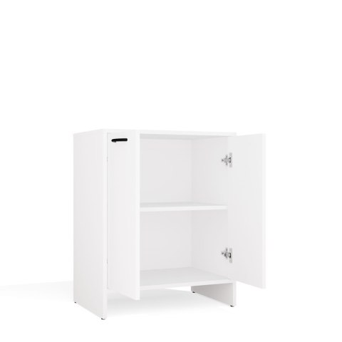 Słupek Łazienkowy Szafka NINA 2DUM BIAŁY 2 Drzwi Półki Regał Pod Umywalkę