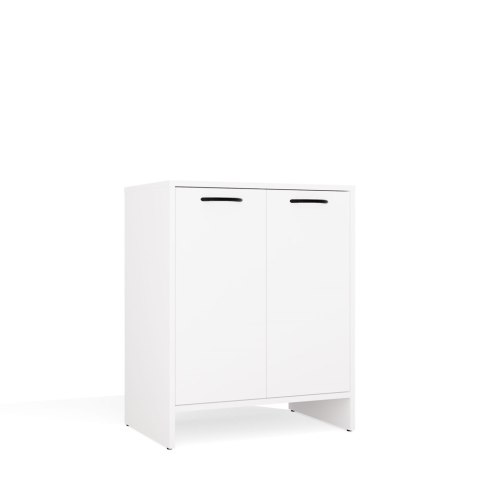 Słupek Łazienkowy Szafka NINA 2DUM BIAŁY 2 Drzwi Półki Regał Pod Umywalkę