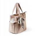 Torba dla mamy do wózka BabyOno CARMEN beżowa - stylowa i funkcjonalna torba z matą i apaszką