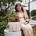 Torba dla mamy do wózka BabyOno CARMEN beżowa - stylowa i funkcjonalna torba z matą i apaszką