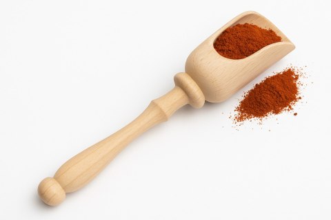 Czerpak szufelka do przypraw z rączką - mały | Łopatka drewniana do przypraw | Nabierka z uchwytem | Mini szufelka kuchenna | Sc