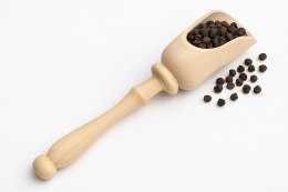 Czerpak szufelka do przypraw z rączką - średni | Miarka kuchenna do przypraw | Łopatka dozująca do ziół | Nabierka przypraw śred