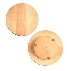 Deska do serwowania drewniana Obrotowa 30 Cm | Drewniana obrotowa taca | Deska do przekąsek | Taca obrotowa do serów i wędlin | 