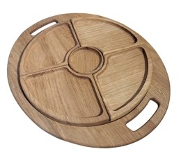 Deska do serwowania serów wędlin 6 części | Zestaw do przekąsek | Taca na sery i wędliny | Drewniana patera do serwowania | Komp