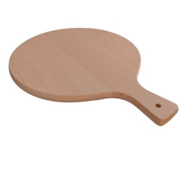 Deska drewniana bukowa okrągła z uchwytem - gruba do pizzy | Taca drewniana | Deska serwująca | Podkładka bukowa | Okrągła deska