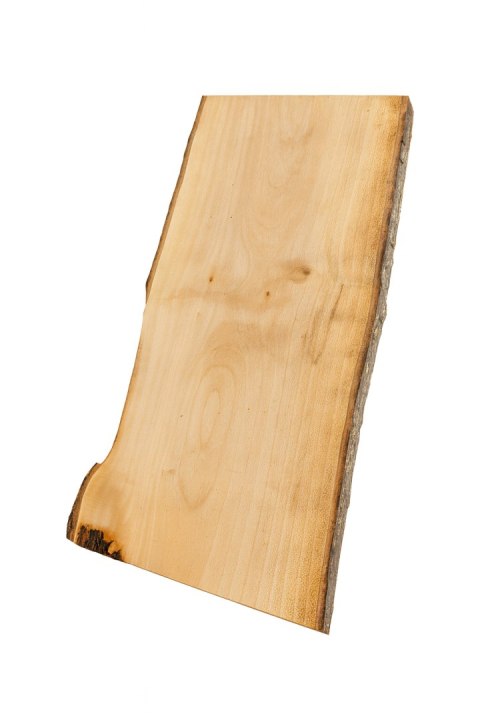 Deska z jawora | Deska z drewna jaworowego - unikatowa, olejowana, okorowana, naturalna, idealna do kuchni i serwowania