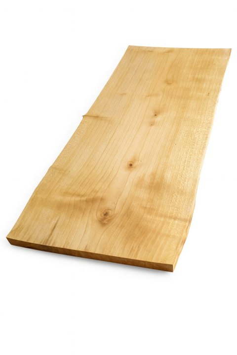 Deska z jawora | Deska z drewna jaworowego - unikatowa, olejowana, okorowana, naturalna, idealna do kuchni i serwowania