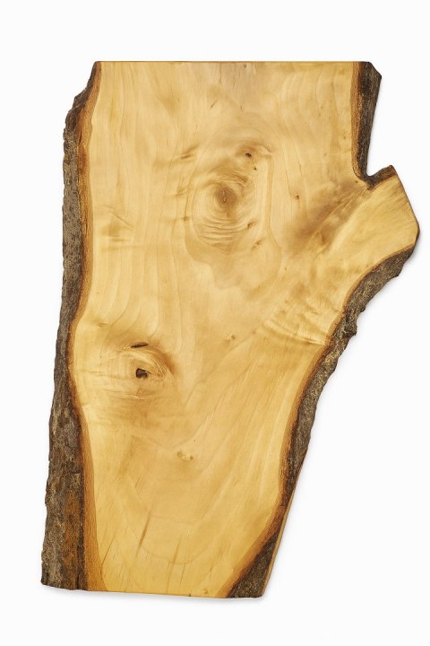 Deska z jawora | Deska z drewna jaworowego - unikatowa, olejowana, okorowana, naturalna, idealna do kuchni i serwowania