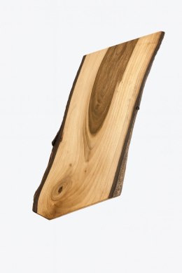 Deska z orzecha | Deska z drewna orzecha włoskiego - unikatowa, olejowana, okorowana, naturalna, idealna do kuchni i serwowania