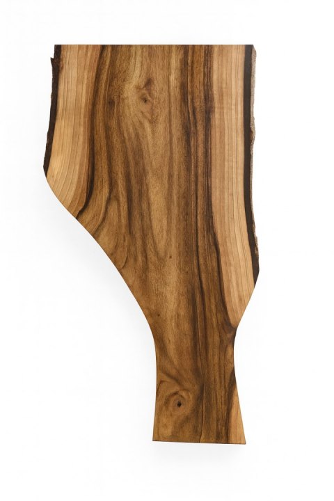 Deska z orzecha | Deska z drewna orzecha włoskiego - unikatowa, olejowana, okorowana, naturalna, idealna do kuchni i serwowania