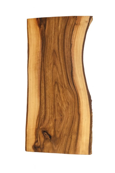 Deska z orzecha | Deska z drewna orzecha włoskiego - unikatowa, olejowana, okorowana, naturalna, idealna do kuchni i serwowania