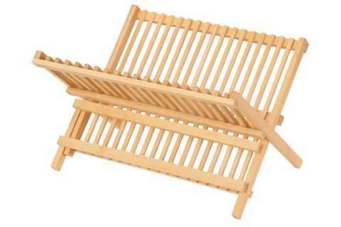 Drewniana suszarka do naczyń lub stojak na gazety | Wielofunkcyjny ociekacz kuchenny | Organizer drewniany | Eko stojak na taler