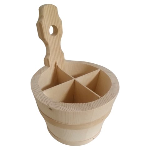 Drewniany pojemnik - organizer na przybory kuchenne | stojak kuchenny drewniany | pudełko drewniane na akcesoria | uchwyt na szt