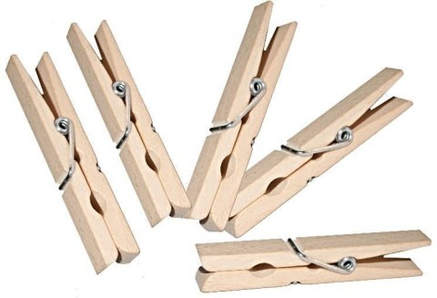 Klamerki Spinacze drewniane do prania | Ekologiczne spinacze z drewna | Klamerki do bielizny | Drewniane klipsy do suszenia ubra