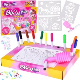 Kreatywny zestaw plastyczny AIRBRUSH - pompka pisaki i szablony ZA5709