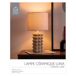 Lampka stołowa Ramil ceramiczna beżowa