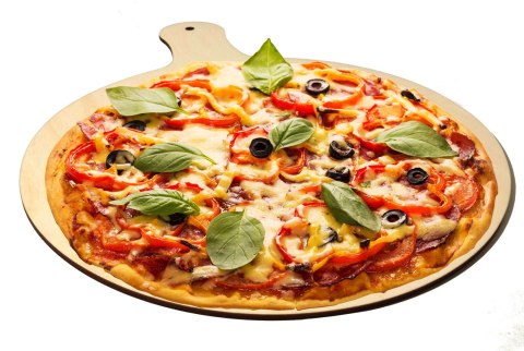 Łopata do pizzy - deska drewniana | szufla drewniana do pieczenia | taca drewniana do serwowania pizzy | akcesoria kuchenne do p