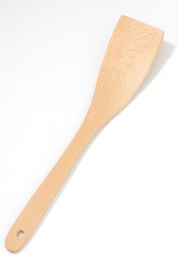 Łopatka drewniana Podgięta Szeroka 31 cm | Szpatułka kuchenna drewniana | Łopatka płaska do smażenia | Łopatka do patelni | Akce