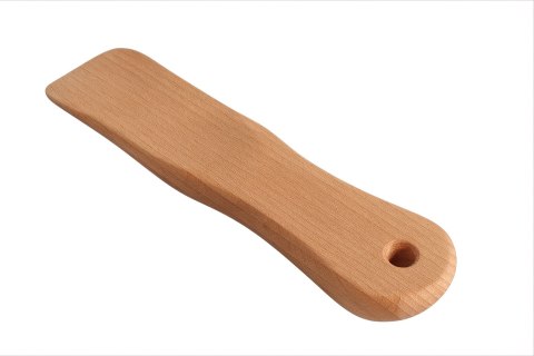 Łyżka do butów z drewna bukowego mini 15 cm | Mała drewniana łyżka do obuwia | Krótka bukowa łyżka do zakładania butów | Natural