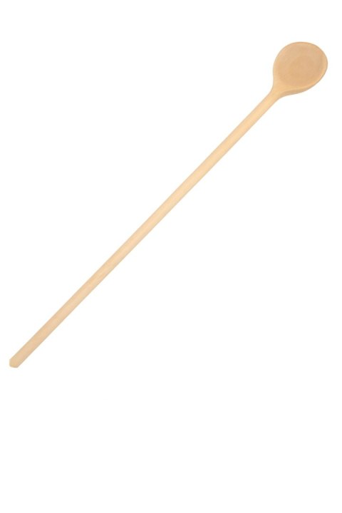 Łyżka drewniana Okrągła do musztardy 38 mm - 35 cm | drewniana łyżeczka kuchenna | naturalna łyżka do sosów | ekologiczna łyżka 