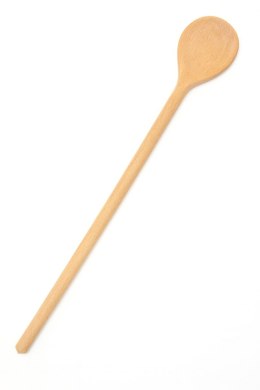 Łyżka drewniana okrągła do musztardy 38 mm - 25 cm | Drewniana łyżeczka kuchenna | Łyżka do sosów | Ekologiczna łyżka z drewna