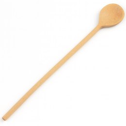 Łyżka drewniana okrągła do musztardy 38 mm - 30 cm | Drewniana łyżka do sosów i dipów | Ekologiczna łyżka kuchenna | Drewno natu