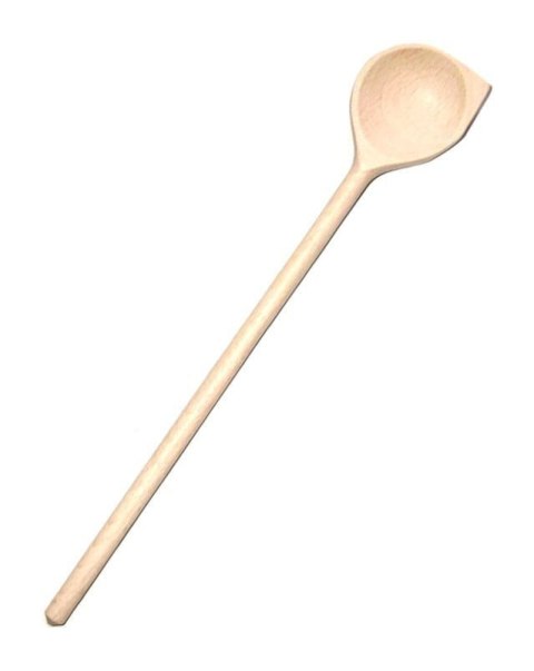 Łyżka drewniana z Rogiem Mała 30 cm | Łyżka kuchenna drewniana | Drewniana łyżka do gotowania | Łopatka drewniana 30 cm | Akceso
