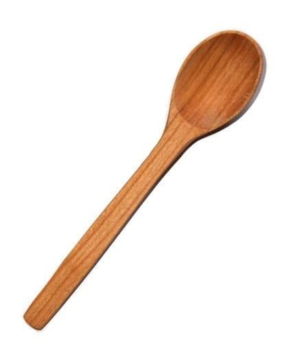 Łyżka z drewna czereśniowego Mała 16 cm | Drewniana łyżeczka kuchenna | Ekologiczna łyżka do kuchni | Naturalna łyżka do przypra