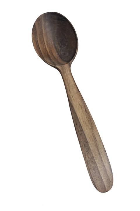 Łyżka z drewna orzechowego średnia 22 cm | Łyżka drewniana orzechowa | Naturalna łyżka kuchenna | Ekologiczna łyżka do gotowania