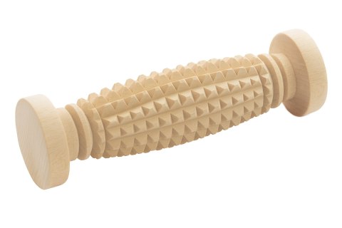 Masażer drewniany do stóp i ciała - pojedynczy | Drewniany roller do masażu | Przyrząd relaksacyjny do stóp i ciała | Roller mas