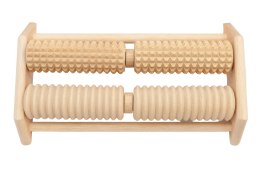 Masażer drewniany do stóp - poczwórny | roller do masażu stóp | drewniany wałek do masażu | masażer rolkowy na stopy | masażer r