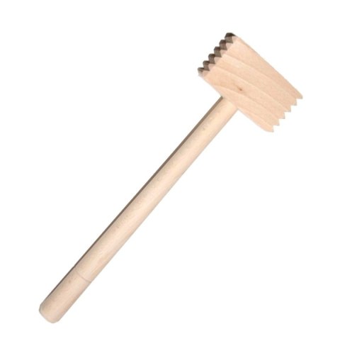 Młotek do mięsa drewniany Kwadratowy 30 cm | Tłuczek kuchenny drewniany | Ubijak do mięsa z drewna | Drewniany młotek kuchenny 3