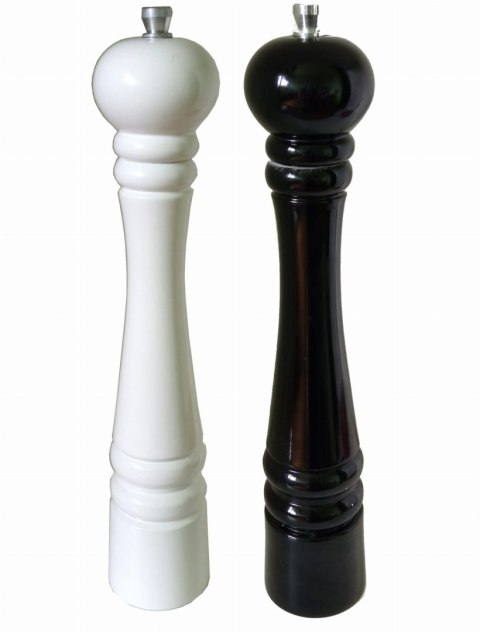 Młynek do pieprzu soli z mechanizmem stalowym 2 szt | zestaw młynków ręcznych | stalowe młynki do przypraw | ręczny młynek piepr