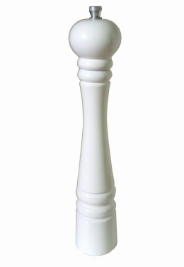 Młynek do pieprzu soli z mechanizmem stalowym biały 25 cm | Ręczny młynek kuchenny | Solidny stalowy mechanizm | Uniwersalny mły