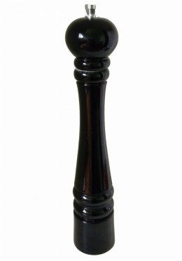 Młynek do pieprzu soli z mechanizmem stalowym czarny 25 cm | ręczny młynek kuchenny | stalowy mechanizm mielenia | przyprawnik c