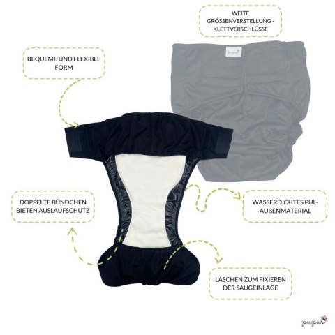 Pielucha wielorazowa dla dorosłych typu OTULACZ z wkładem - Straż pożarna