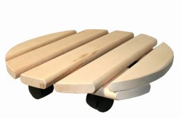 Podstawka podest pod donice na kółkach okrągła | Mobilny stojak pod kwiaty | Okrągła platforma na rolkach | Podstawka transporto