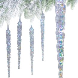 SOPLE LODU KRYSZTAŁOWE DEKORACJA WISZĄCA 30CM 4SZT