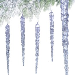 SOPLE LODU OPALIZUJĄCE DEKORACJA WISZĄCA 30 CM 4 SZT
