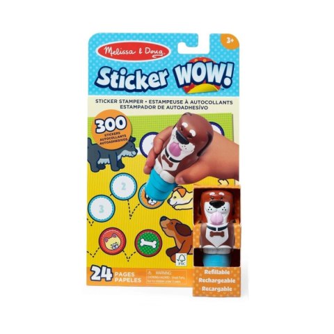 Sticker Wow - Książeczka i stempelek z naklejkami - Pies