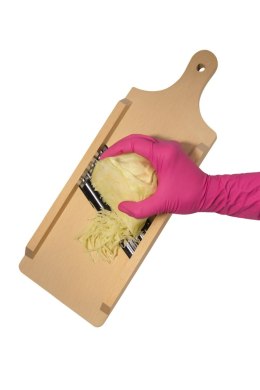 Szatkownica, krajalnica do kapusty i warzyw 43 cm | ręczna tarka do warzyw | drewniana szatkownica kuchenna | nóż do kapusty i s