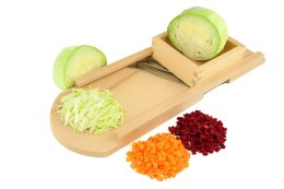 Szatkownica, krajalnica do kapusty i warzyw 57 cm | ręczna tarka do krojenia | drewniana szatkownica warzywna | krajalnica kuche