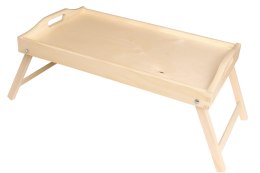 Taca drewniana śniadaniowa rozkładana z nogami EKO | Stolik serwujący z drewna | Podstawka śniadaniowa składana | Drewniana taca