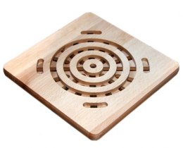 Uniwersalna drewniana podstawka pod garnek Kwadratowa 20 cm | Podkładka kuchenna | Drewniana podstawka stołowa | Podstawka pod g