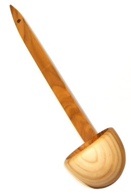 Warzecha, chochla drewniana 36 cm | Łyżka kuchenna drewno czereśnia | Do kotła i kuchni polowej | Ekologiczna duża łyżka do goto