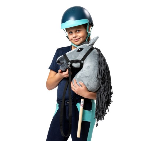 Zestaw Skippi - Hobby Horse Szary i dodatkowy Kantar - błękitny