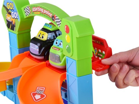 Zestaw Spiralny TOR samochodowy + autko policja i wywrotka 19-ele ZA5692