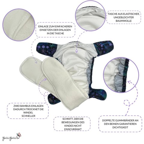 Pieluszka AIO (all in one) NOC W LESIE