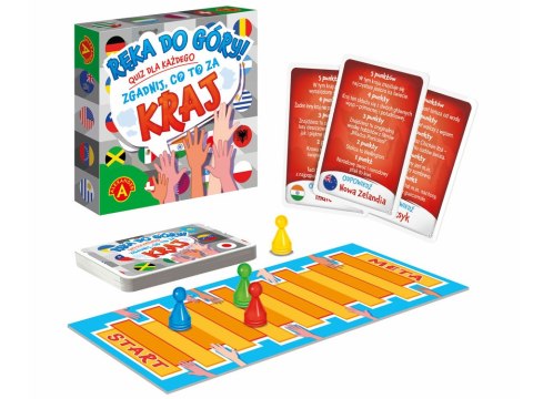 Alexander Kieszonkowa gra planszowa Quiz ręka do góry! Zgadnij co to za Kraj GR0651