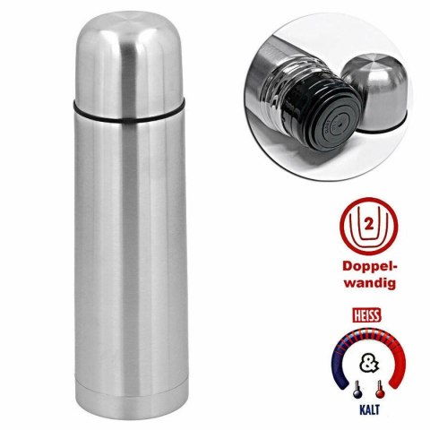 TERMOS TERMICZNY TURYSTYCZNY ALPINA 750ML SREBRNY